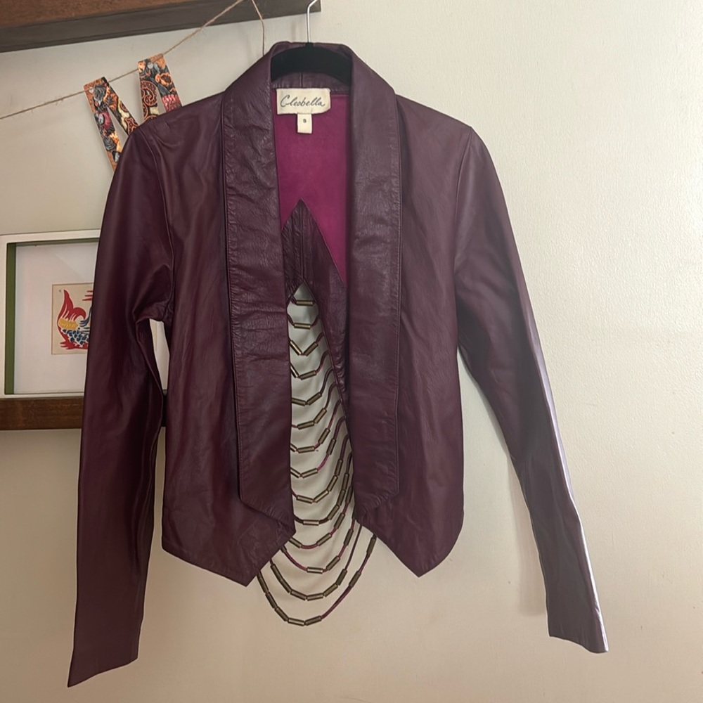 Cleobella Leather Blazer/ Jacket- Small - image 1